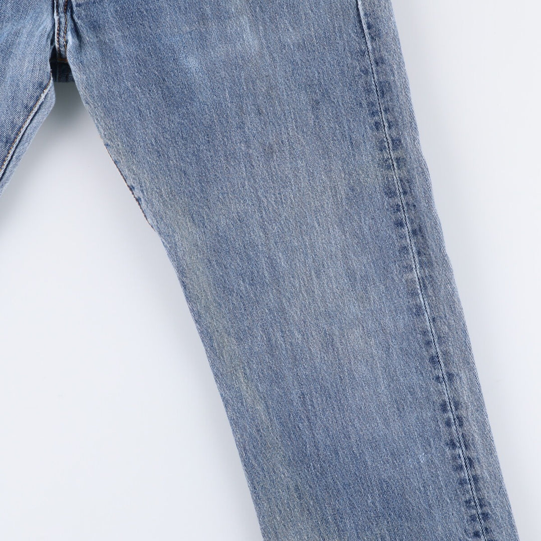 Levi's 501 straight denim pants for men, size W32 cotton blue type Vintage Second Hand