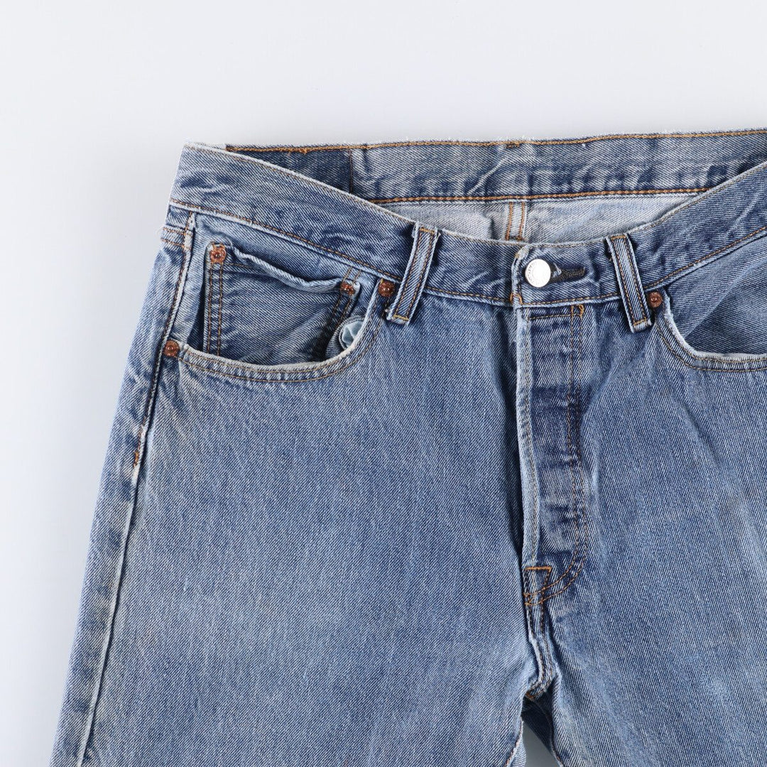 Levi's 501 straight denim pants for men, size W32 cotton blue type Vintage Second Hand
