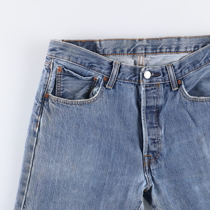 Levi's 501 straight denim pants for men, size W32 cotton blue type Vintage Second Hand