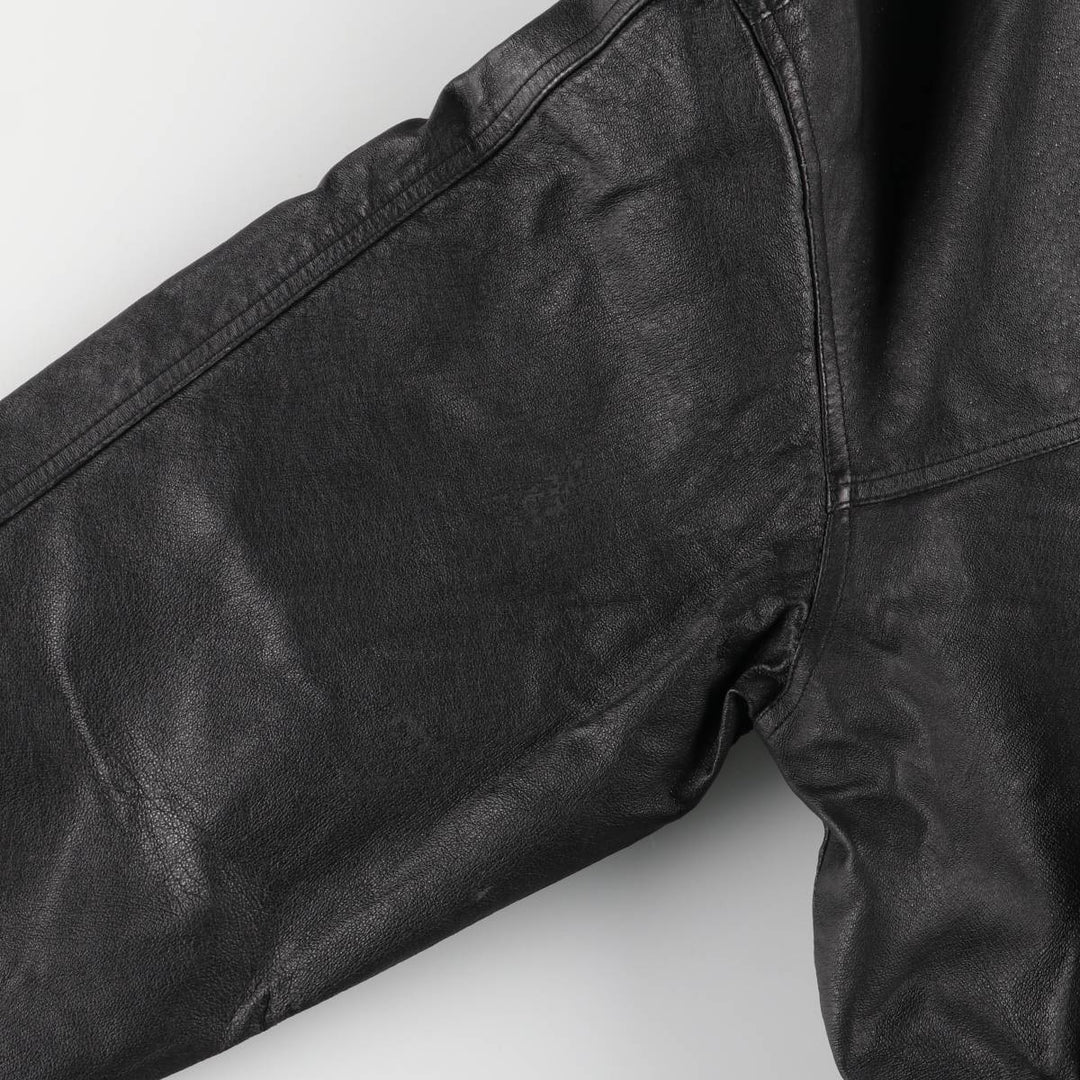 CANADA SPORTSWEAR Ford Leather Flight Jacket, Men's Size L genuine leather black type Vintage Second Hand