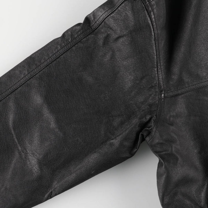CANADA SPORTSWEAR Ford Leather Flight Jacket, Men's Size L genuine leather black type Vintage Second Hand