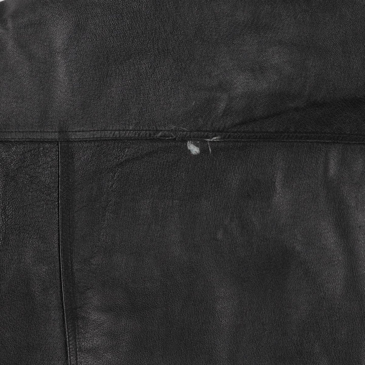 CANADA SPORTSWEAR Ford Leather Flight Jacket, Men's Size L genuine leather black type Vintage Second Hand