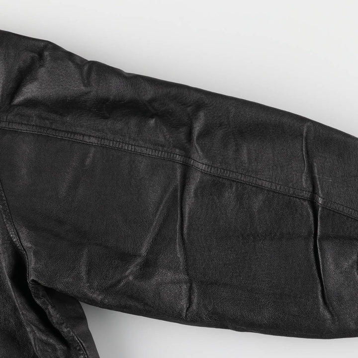 CANADA SPORTSWEAR Ford Leather Flight Jacket, Men's Size L genuine leather black type Vintage Second Hand