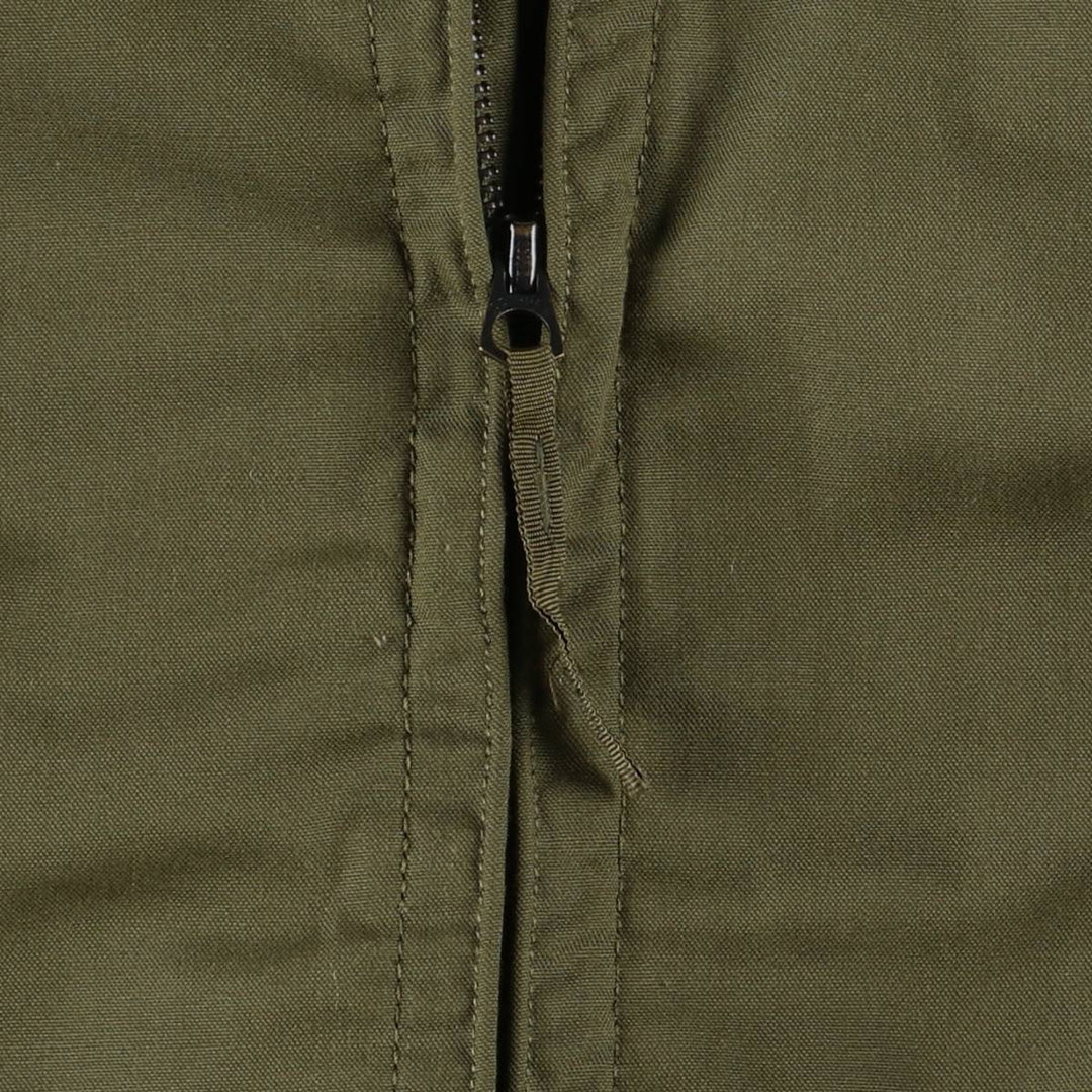 1980'S US Military Tanker Jacket, Made in USA, Medium-Long, Men's Size M, Vintage Nylon Khaki type Vintage Second Hand