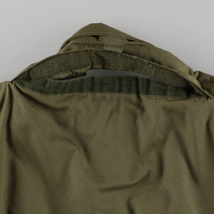 1980'S US Military Tanker Jacket, Made in USA, Medium-Long, Men's Size M, Vintage Nylon Khaki type Vintage Second Hand