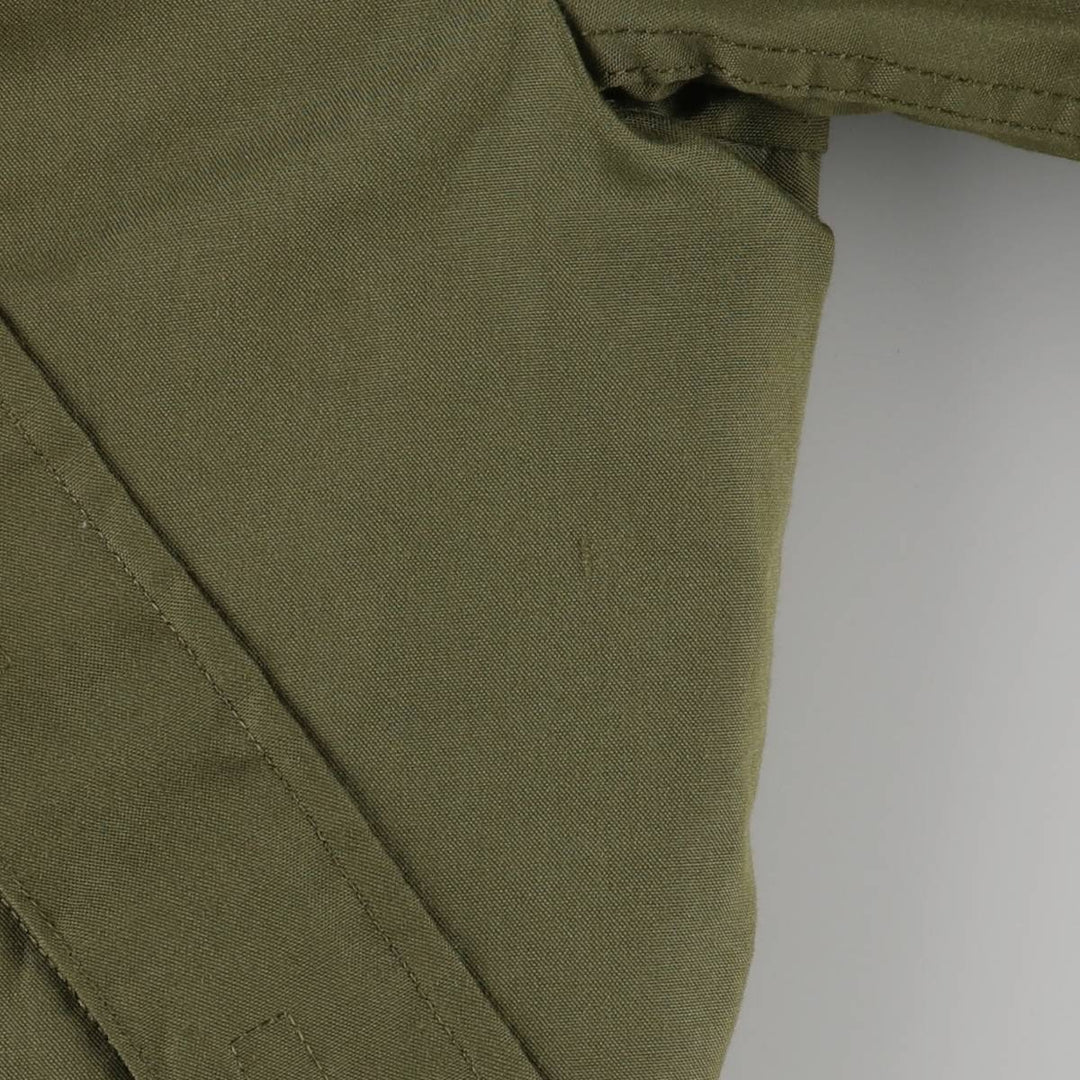 1980'S US Military Tanker Jacket, Made in USA, Medium-Long, Men's Size M, Vintage Nylon Khaki type Vintage Second Hand