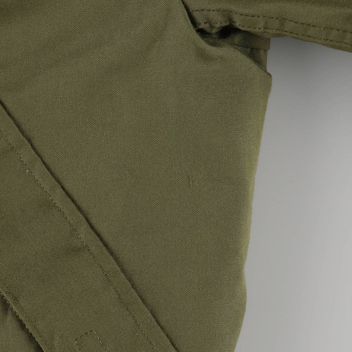 1980'S US Military Tanker Jacket, Made in USA, Medium-Long, Men's Size M, Vintage Nylon Khaki type Vintage Second Hand