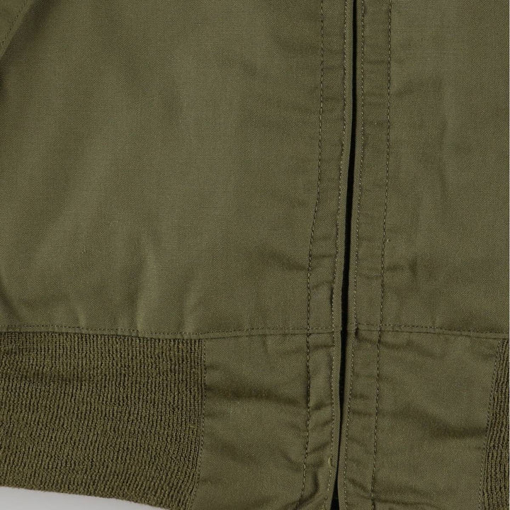 1980'S US Military Tanker Jacket, Made in USA, Medium-Long, Men's Size M, Vintage Nylon Khaki type Vintage Second Hand