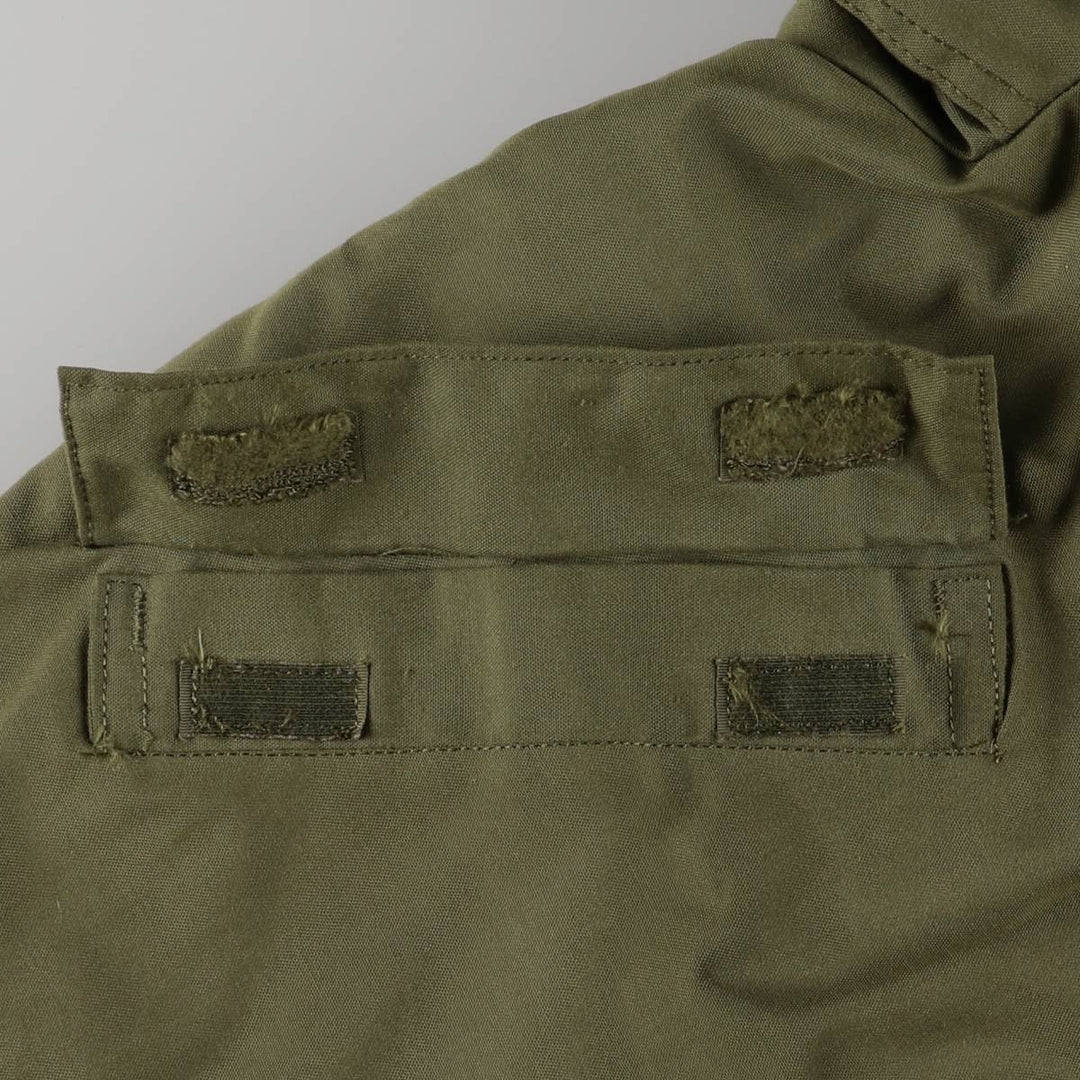 1980'S US Military Tanker Jacket, Made in USA, Medium-Long, Men's Size M, Vintage Nylon Khaki type Vintage Second Hand