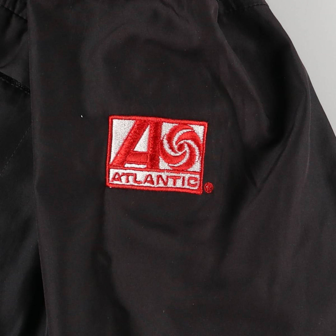 2000'S Adidas hooded windbreaker, men's size small polyester black type Vintage Second Hand