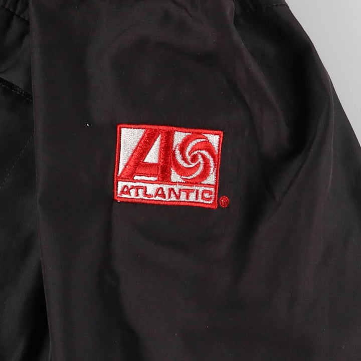 2000'S Adidas hooded windbreaker, men's size small polyester black type Vintage Second Hand
