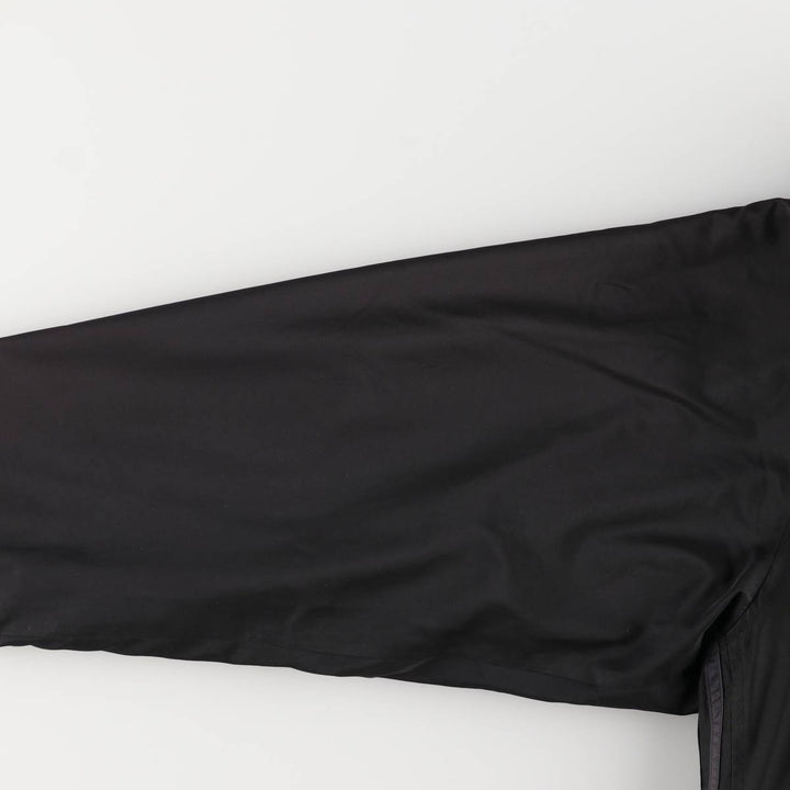 2000'S Adidas hooded windbreaker, men's size small polyester black type Vintage Second Hand
