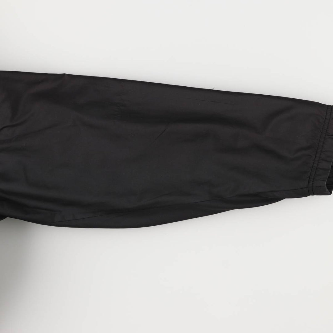 2000'S Adidas hooded windbreaker, men's size small polyester black type Vintage Second Hand