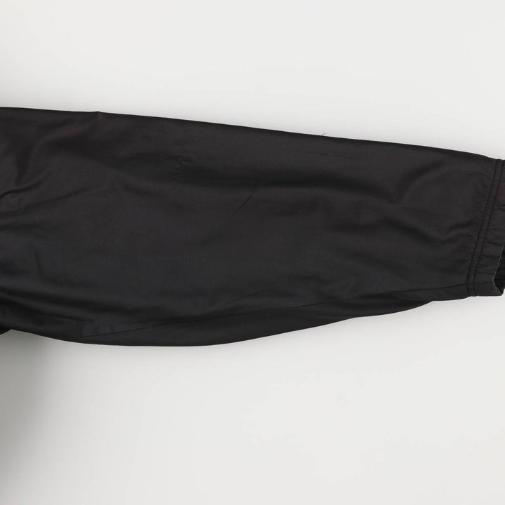 2000'S Adidas hooded windbreaker, men's size small polyester black type Vintage Second Hand