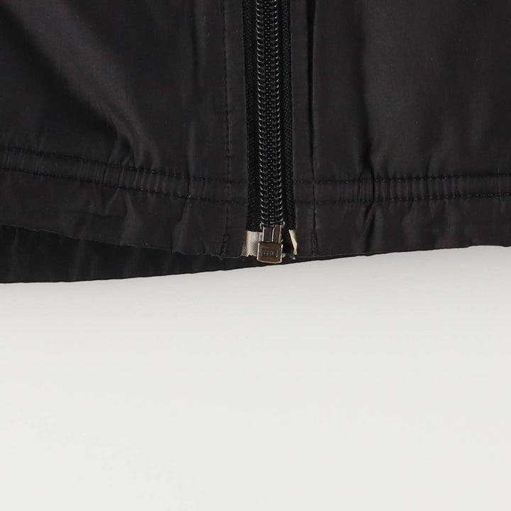 2000'S Adidas hooded windbreaker, men's size small polyester black type Vintage Second Hand