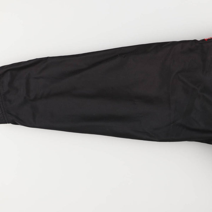 2000'S Adidas hooded windbreaker, men's size small polyester black type Vintage Second Hand