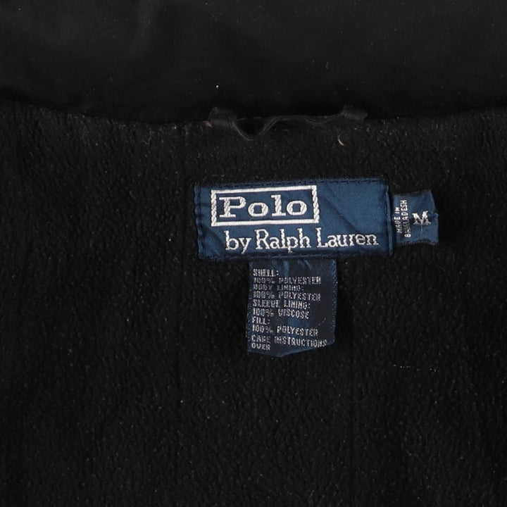 Ralph Lauren POLO by Ralph Lauren padded puffer jacket, men's size M polyester black type Vintage Second Hand