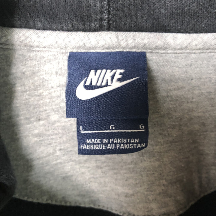 Nike Sweat Full Zip Hoodie Men's Size L cotton black type Vintage Second Hand