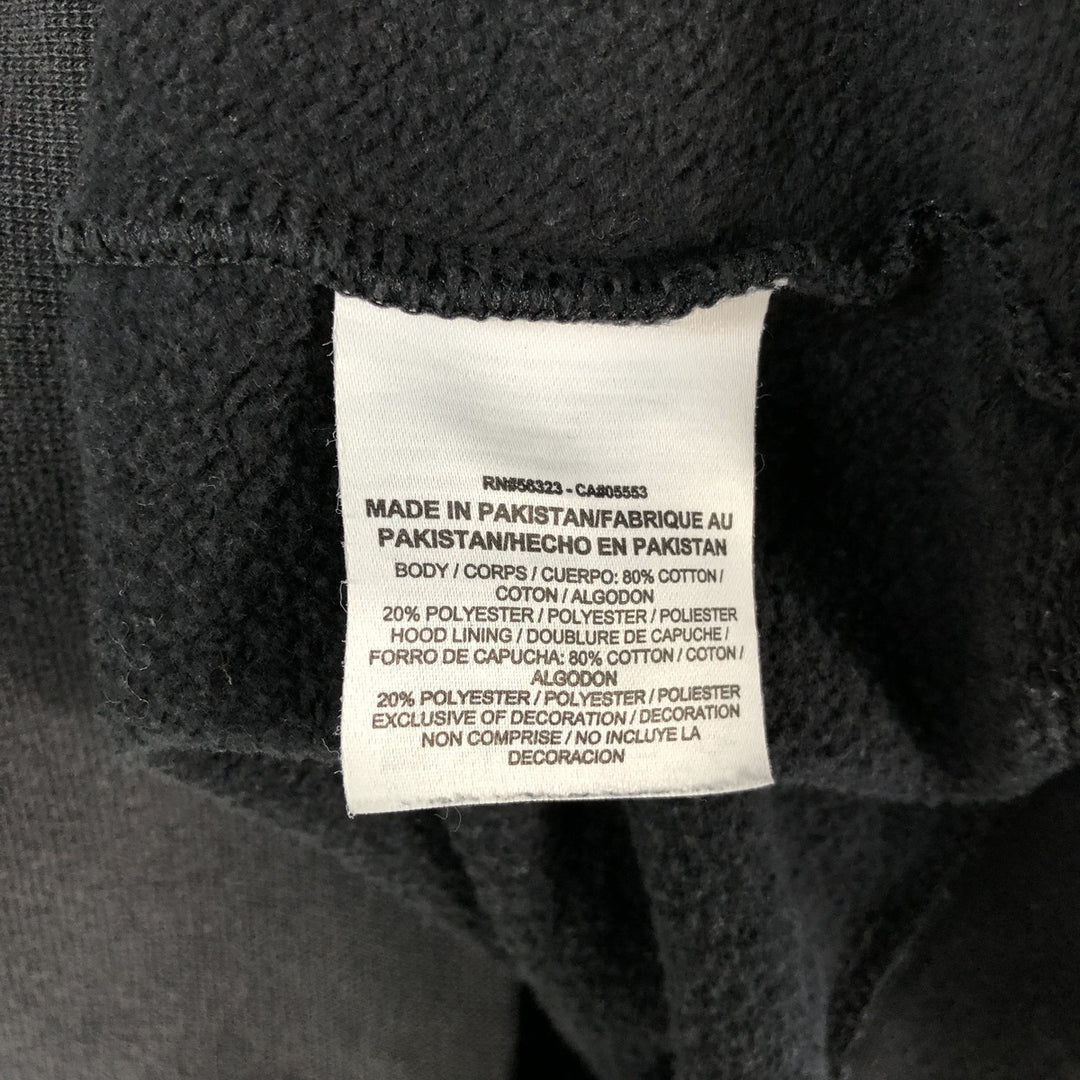 Nike Sweat Full Zip Hoodie Men's Size L cotton black type Vintage Second Hand