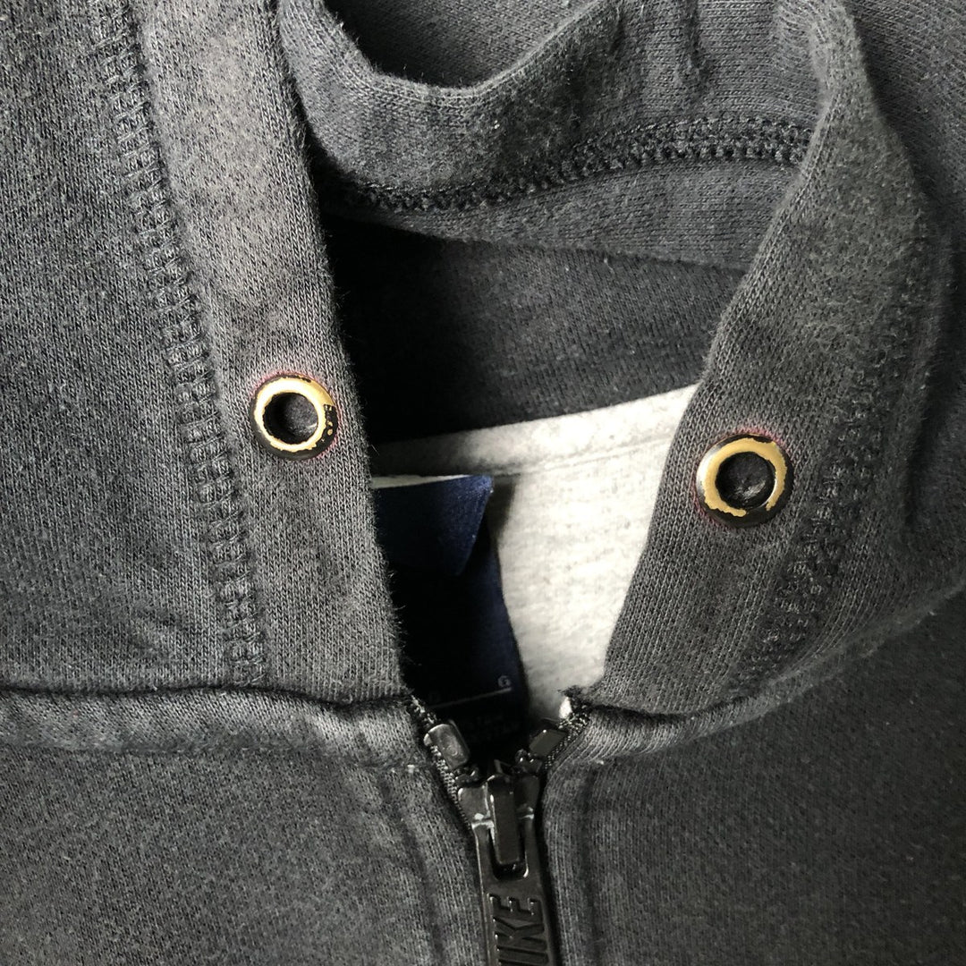 Nike Sweat Full Zip Hoodie Men's Size L cotton black type Vintage Second Hand