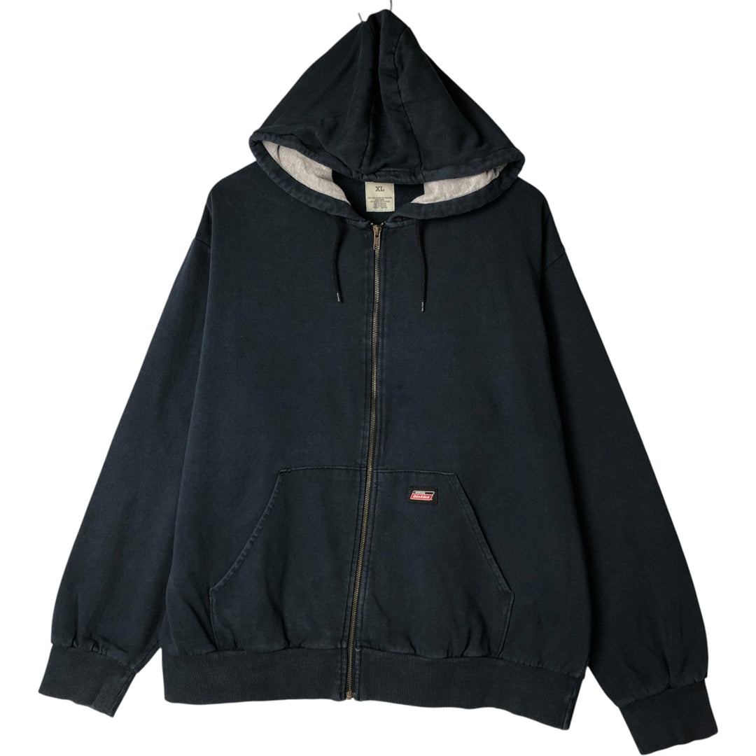 Dickies Sweat Full Zip Hoodie Men's XL cotton navy blue type Vintage Second Hand