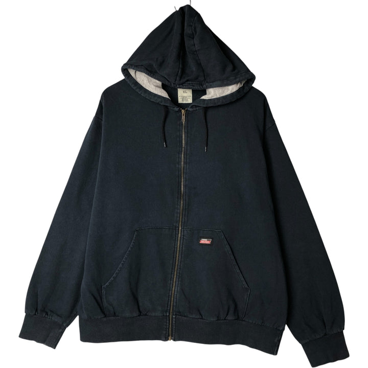 Dickies Sweat Full Zip Hoodie Men's XL cotton navy blue type Vintage Second Hand