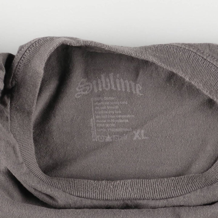 SUBLIME Band T-shirt, Men's XL size cotton Khaki type Vintage Second Hand