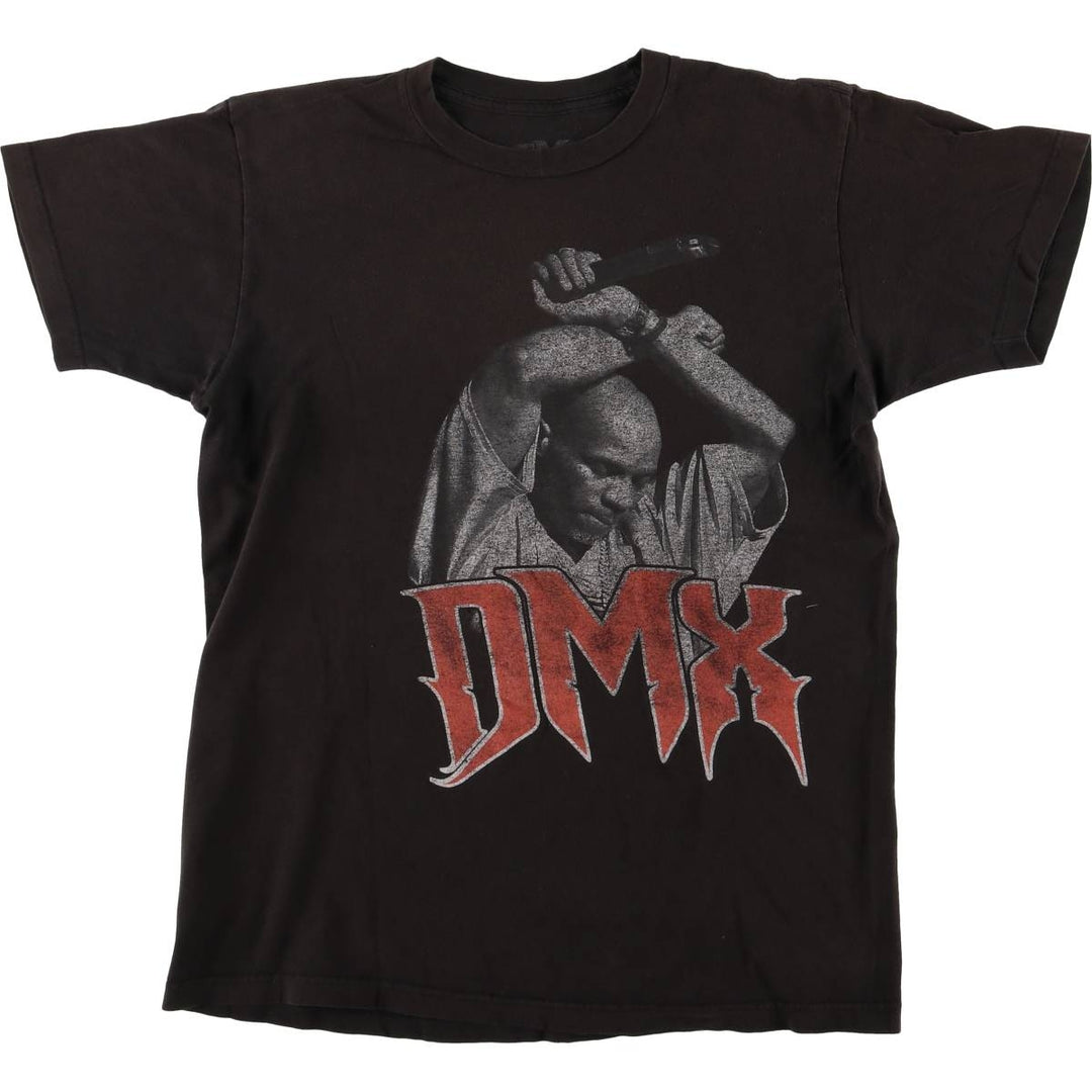 DMX Rap T-shirt, Men's M size cotton black type Vintage Second Hand