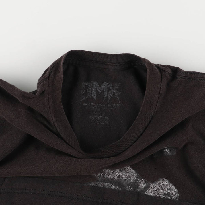 DMX Rap T-shirt, Men's M size cotton black type Vintage Second Hand
