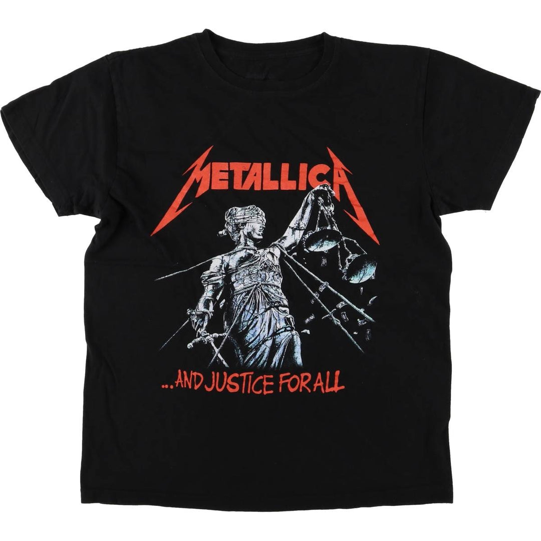 Metallica Band T-shirt, Band T, Men's M size cotton black type Vintage Second Hand
