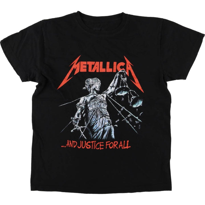 Metallica Band T-shirt, Band T, Men's M size cotton black type Vintage Second Hand