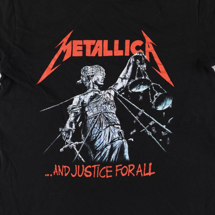 Metallica Band T-shirt, Band T, Men's M size cotton black type Vintage Second Hand
