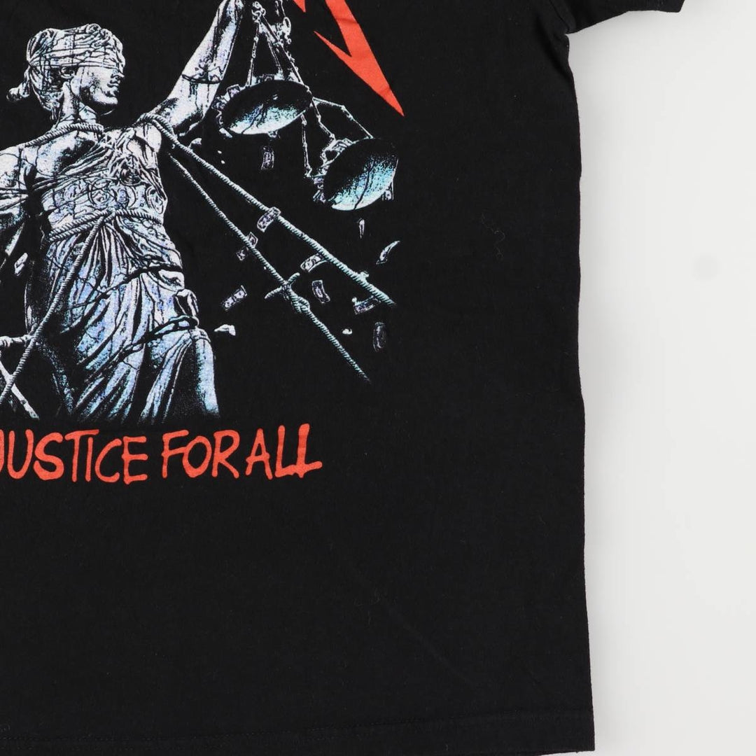 Metallica Band T-shirt, Band T, Men's M size cotton black type Vintage Second Hand