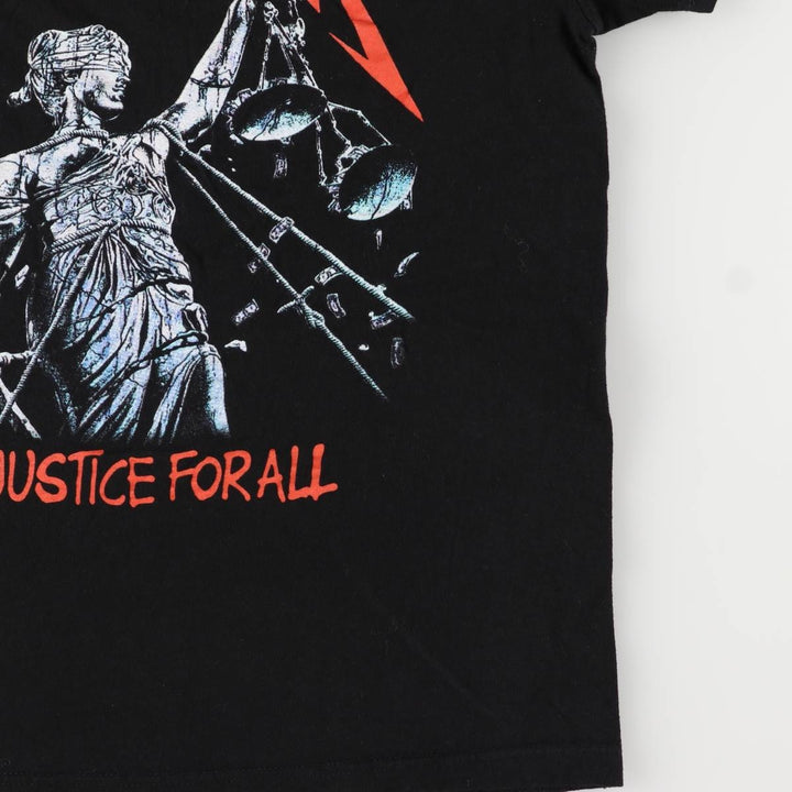 Metallica Band T-shirt, Band T, Men's M size cotton black type Vintage Second Hand