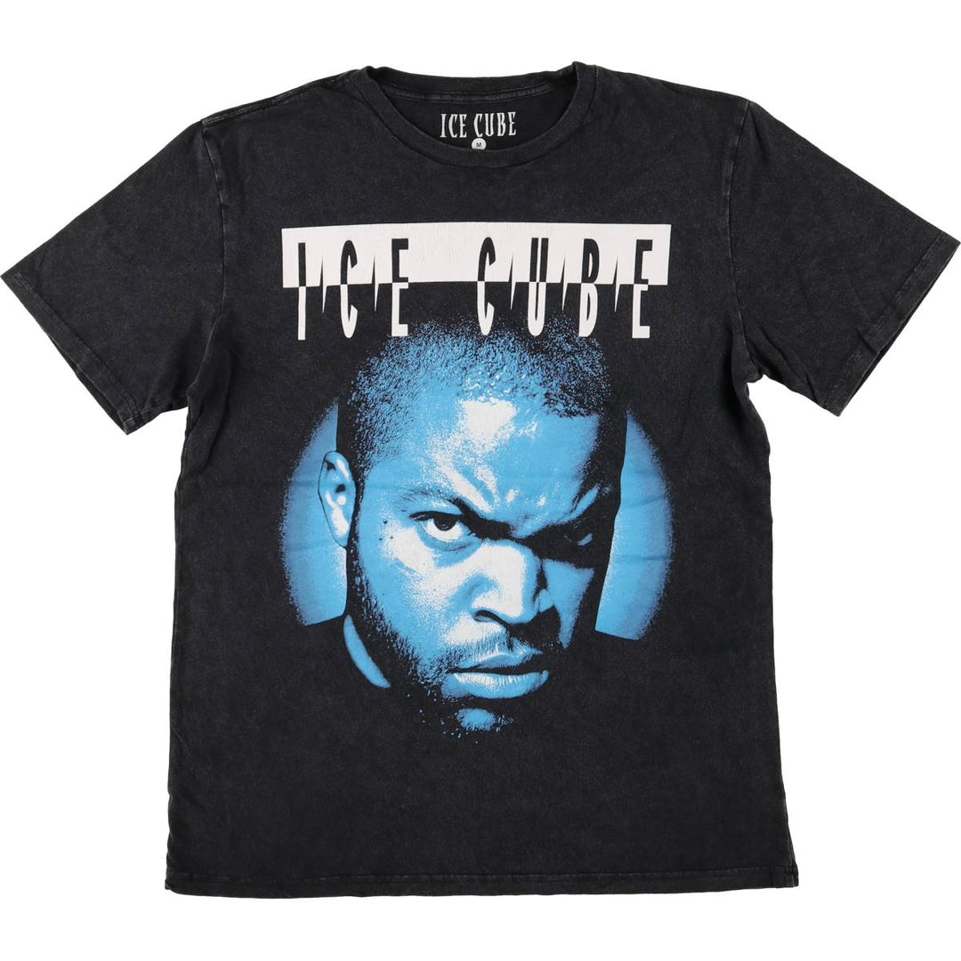 ICE CUBE Rap T-shirt, Men's M size cotton black type Vintage Second Hand