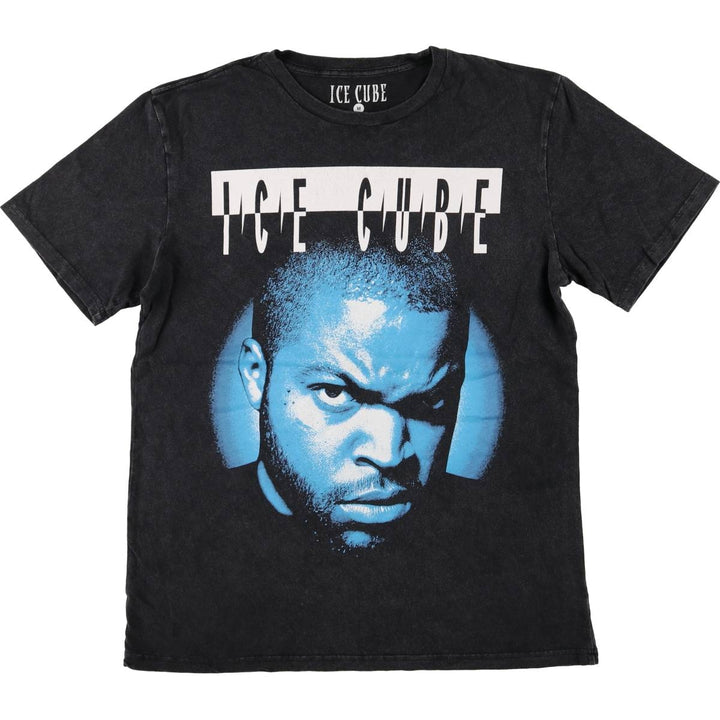 ICE CUBE Rap T-shirt, Men's M size cotton black type Vintage Second Hand