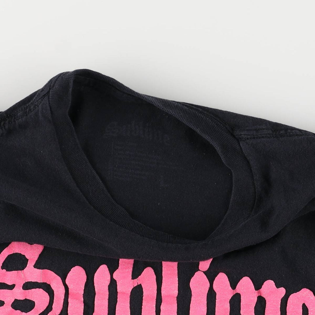SUBLIME Band T-shirt, Men's L size cotton black type Vintage Second Hand