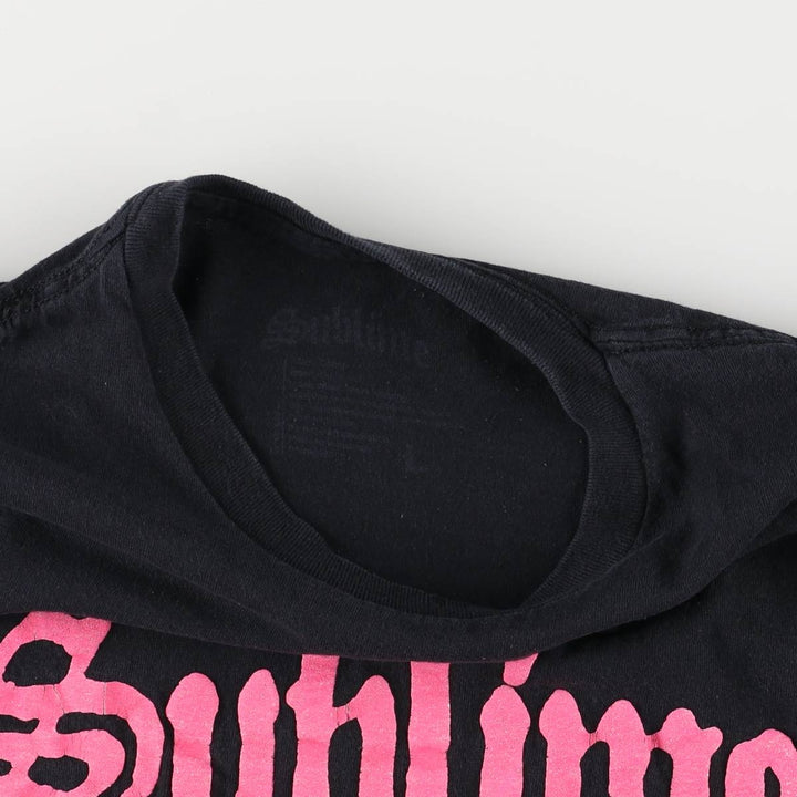 SUBLIME Band T-shirt, Men's L size cotton black type Vintage Second Hand