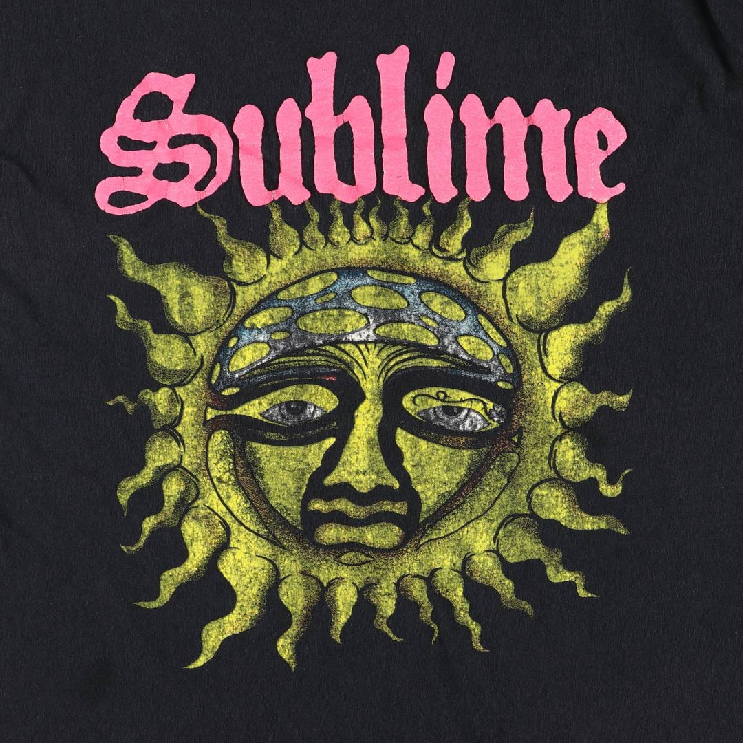 SUBLIME Band T-shirt, Men's L size cotton black type Vintage Second Hand