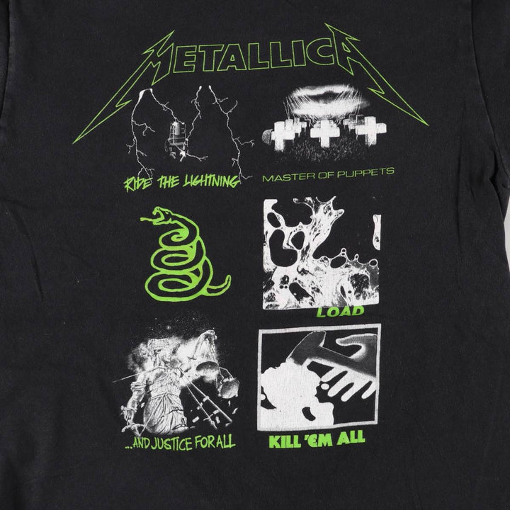 Metallica Band T-shirt, Band T, Men's M size cotton black type Vintage Second Hand
