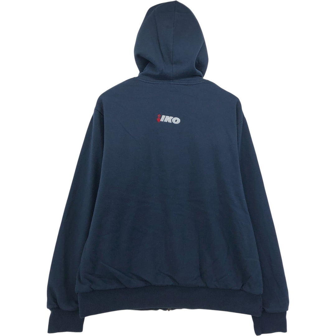 Dickies Sweat Full Zip Hoodie Men's XL cotton navy blue type Vintage Second Hand