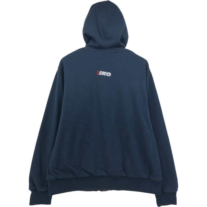 Dickies Sweat Full Zip Hoodie Men's XL cotton navy blue type Vintage Second Hand