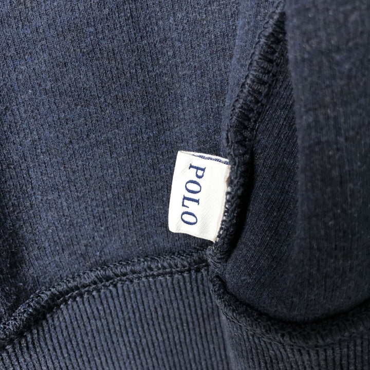 Ralph Lauren full-zip sweatshirt, men's size L unclear navy blue type Vintage Second Hand