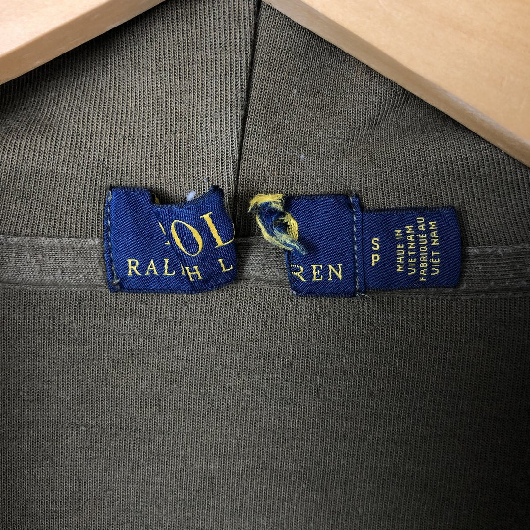 Ralph Lauren POLO RALPH LAUREN Sweat Full Zip Hoodie Men's S polyester Khaki type sage green Vintage Second Hand