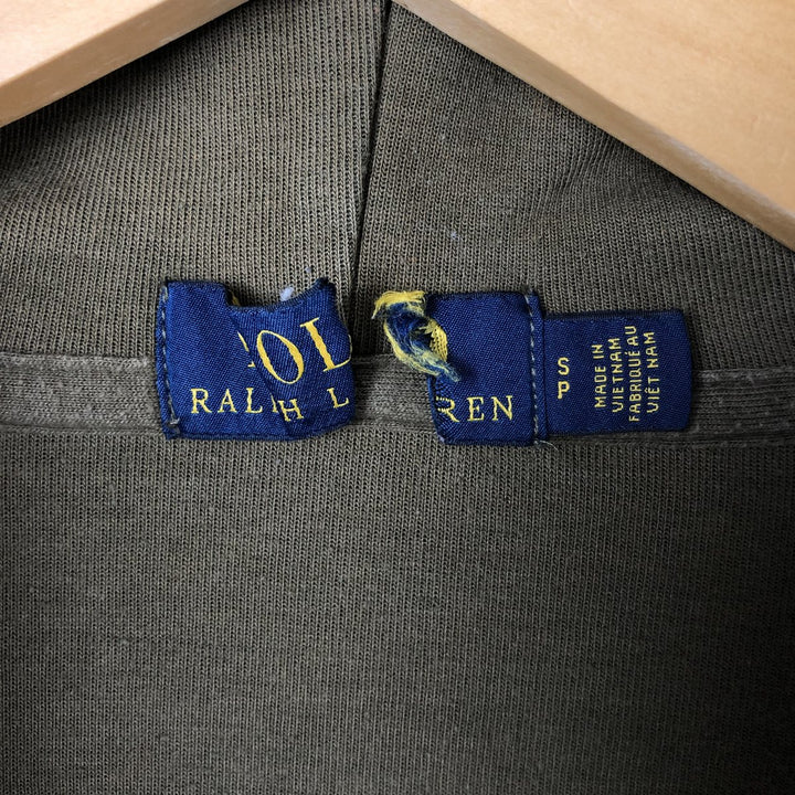Ralph Lauren POLO RALPH LAUREN Sweat Full Zip Hoodie Men's S polyester Khaki type sage green Vintage Second Hand
