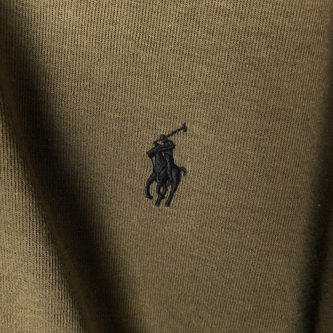 Ralph Lauren POLO RALPH LAUREN Sweat Full Zip Hoodie Men's S polyester Khaki type sage green Vintage Second Hand