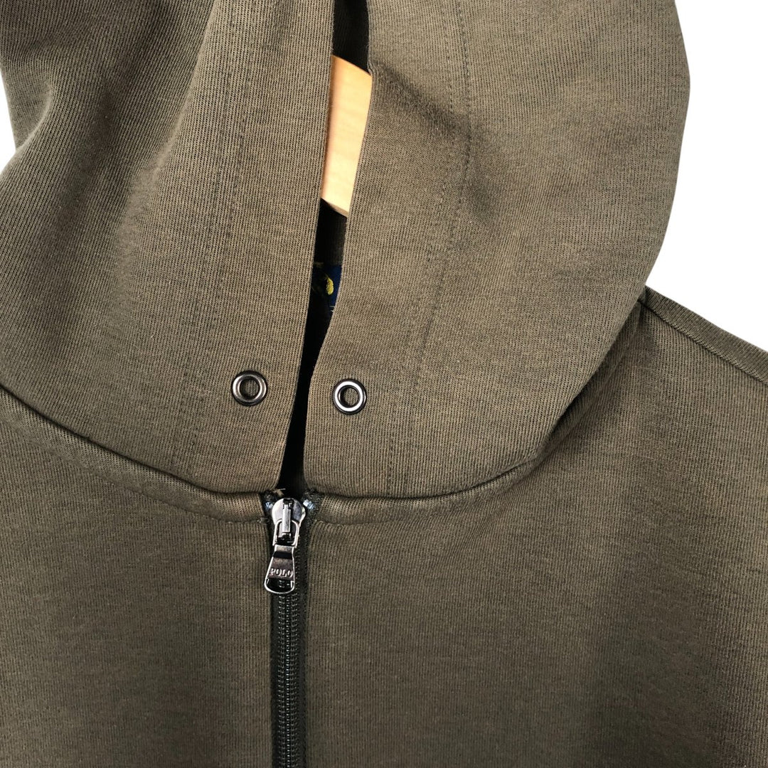 Ralph Lauren POLO RALPH LAUREN Sweat Full Zip Hoodie Men's S polyester Khaki type sage green Vintage Second Hand