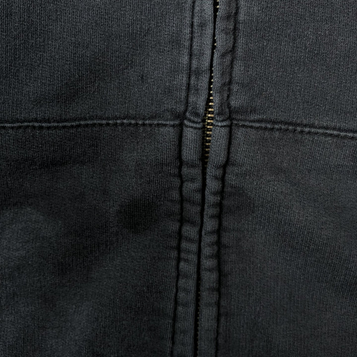 Harley-Davidson Men's Full-Zip Hoodie (Size M) cotton navy blue type Vintage Second Hand