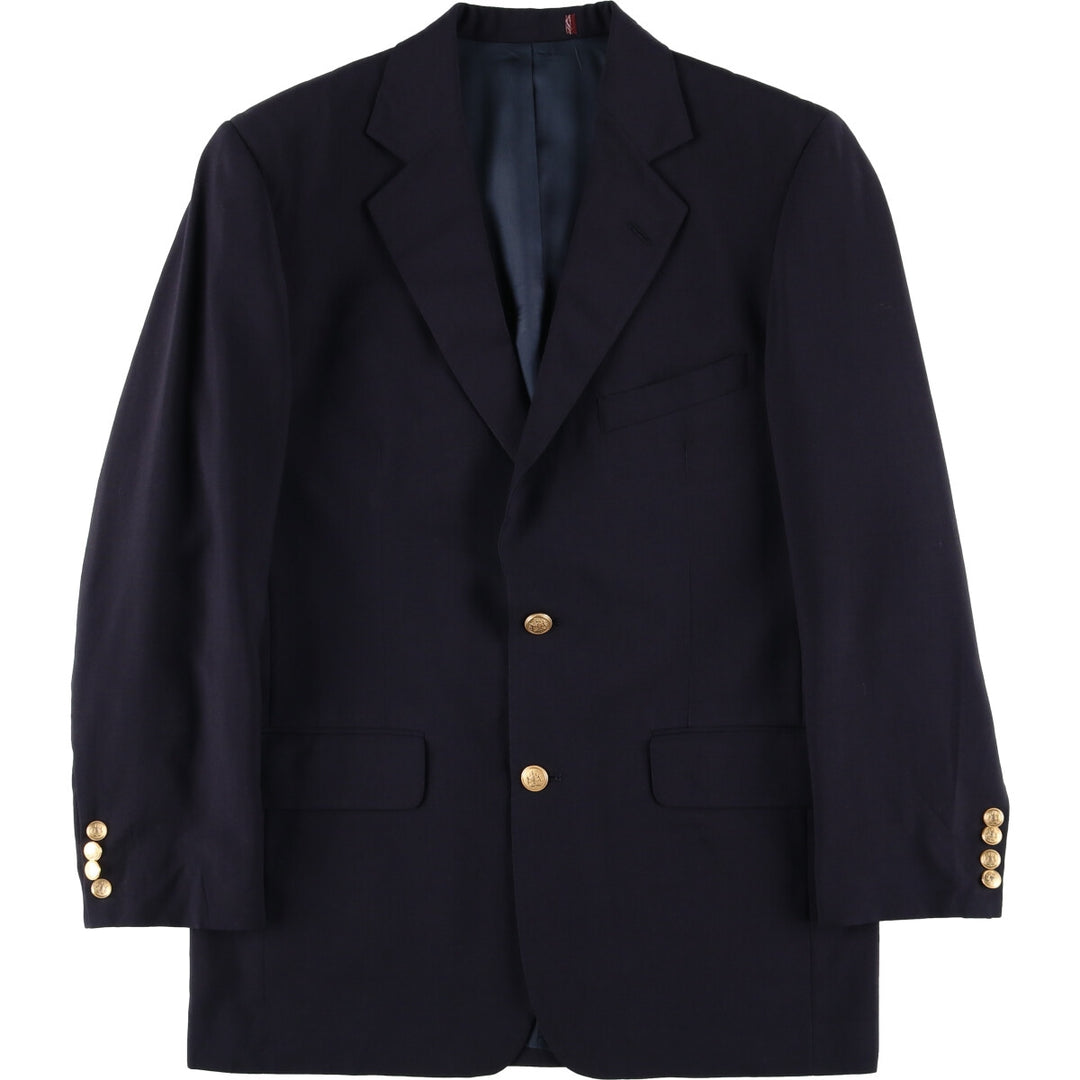 Nordstrom Navy Blazer, Tailored Jacket, Men's Size Small wool navy blue type Vintage Second Hand