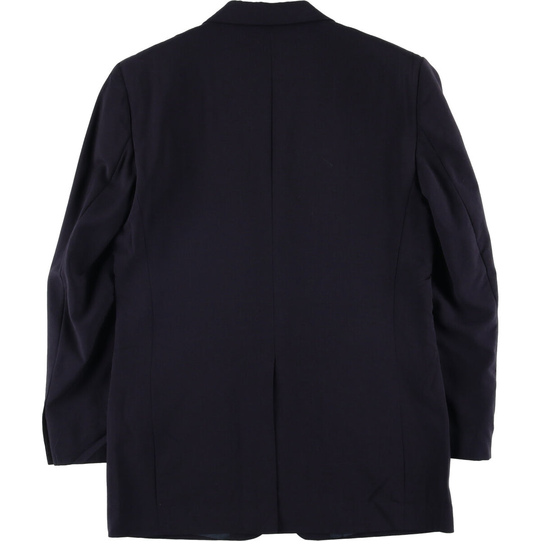 Nordstrom Navy Blazer, Tailored Jacket, Men's Size Small wool navy blue type Vintage Second Hand